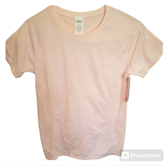 Ryka Seamless Rose Quartz Pink Exercise Tee Size Large - Picture 1 of 10